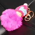 thumbnail image 3 of Llavero para Coche Accesorios Lindo Muñeca de Piel Sintética Bolsa Decoración Rosa jinwen Colgante de felpa de mujer, 3 of 8