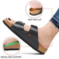 thumbnail image 3 of Arete Arch Supportive Cork Footbed Slide Sandals for Womens, 3 of 8