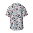 thumbnail image 4 of Goofa I Love USA Printed Men's Casual Short-sleeved Shirt,Lightweight Breathable Button-down,Summer Casual men's top,Versatile Fashion shirt-XX-Large, 4 of 7
