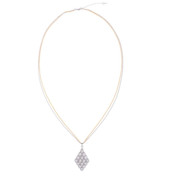 Collar de Diamante de Imitación Accesorios Baile de Nupcial para Fiestas Plata
