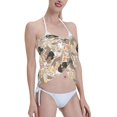 thumbnail image 3 of Disketp Groovy Disco Women Swimsuit Cover Up Short Chiffon Summer Beach Sarong Bikini Wrap Skirt Bathing Suit, 3 of 5