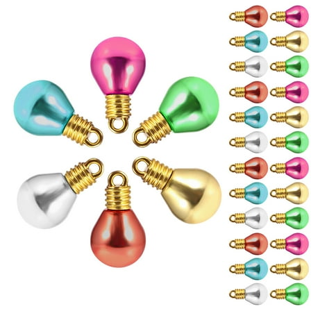 WRITWAA 100Pcs Colored Plastic Light Bulbs for Christmas Decorations Accessories Holiday Lighting