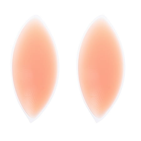 One Pair Self Adhesive Bra Silicone Insert Breast Pads Invisible Bra Concealers Pasties (Pattern A Skin Color)