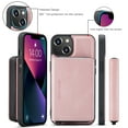 thumbnail image 3 of iPhone 13 Case,Dteck Magnetic Leather Detachable Wallet Functional Removable Case Shockproof Rubber Cards Holder Money Pocket Hybrid Kickstand Back Cover For Apple iPhone 13 6.1-inch,Pink, 3 of 7