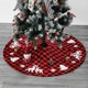 thumbnail image 5 of 90 cm/decoración navideña falda de árbol rojo negro alce pequeño árbol copo de nieve, 5 of 5