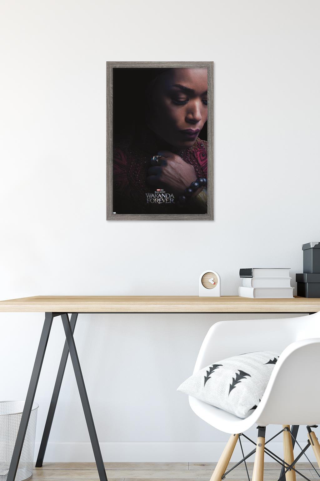 Marvel Black Panther: Wakanda Forever - Ramonda One Sheet Wall Poster, 14.725" x 22.375" Framed