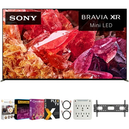 Sony 75" BRAVIA XR X95K 4K HDR Mini LED TV with smart Google TV (2022 Model) XR75X95K Bundle with Complete Mounting and Premiere Movies Streaming Kit