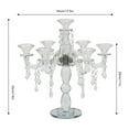 thumbnail image 2 of YIYIBYUS 7-Arm Crystal Candelabra Desktop Freestanding Candlestick Elegant Candle Holder, 2 of 10