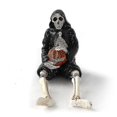 thumbnail image 1 of Figura de resina con forma de esqueleto de calabaza aterradora, estatuas de mesa para decoración del hogar de Halloween, color negro, 1 pieza, 1 of 5