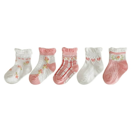 

Socks Floor Socks Summer Cotton Socks Cartoon Thin Breathable Autumn Solid Fashion 5pcs