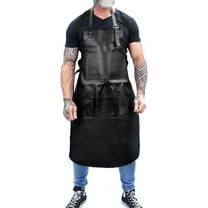 LINDSEY STREET Leather Apron with Pockets Leather Butchers Apron Bib Barista Baker Bartender BBQ Chef Barber Uniform