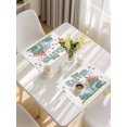 thumbnail image 5 of Easter Placemats Set of 8, Easter Eggs Spring Watercolor Country Bunny Tulip Flower Placemats for Dining Table, Place Mats for Kitchen Tabletop, Waterproof Wipeable Dining Table Mats Set, 5 of 9