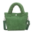 thumbnail image 3 of Bolso de mujer Salvador Corduroy Tote Bag verde, 3 of 6