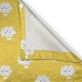 thumbnail image 6 of Ambesonne Yellow and White Valance & Curtain, Cloud Motif, 55"x24", Earth Yellow White, 6 of 6
