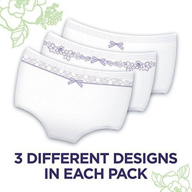 Always Discreet, Incontinence Underwear for Women, Maximum Classic