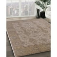thumbnail image 2 of Ahgly Company Indoor Rectangle Mid-Century Modern Dark Almond Brown Oriental Area Rugs, 7' x 10', 2 of 6