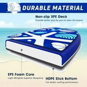 Demifill Boards for Beach, 41 Inch Lightweight Super Portable Surfing Bodyboard-L, Superior Buoyancy EPS Core & HDPE Slick Bottom, Surfboard for Kids Teens Adults Surfing, Blue