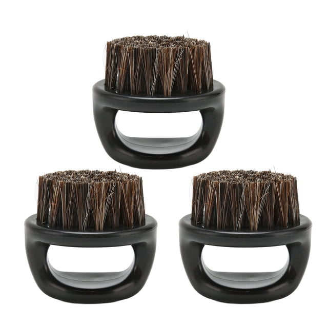 Men Beard Brush, 3Pcs PP Simulated Bristles Comfortable Hand Feel Shaving Brush For Home