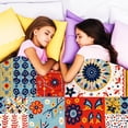 thumbnail image 4 of Flannel Fleece Throw Blanket, Soft Large Throw Blanket, Lightweight Cozy Plush Throw Blanket Fit Sofa Bed, 50"x60", Patchwork Floral Pattern, 4 of 7