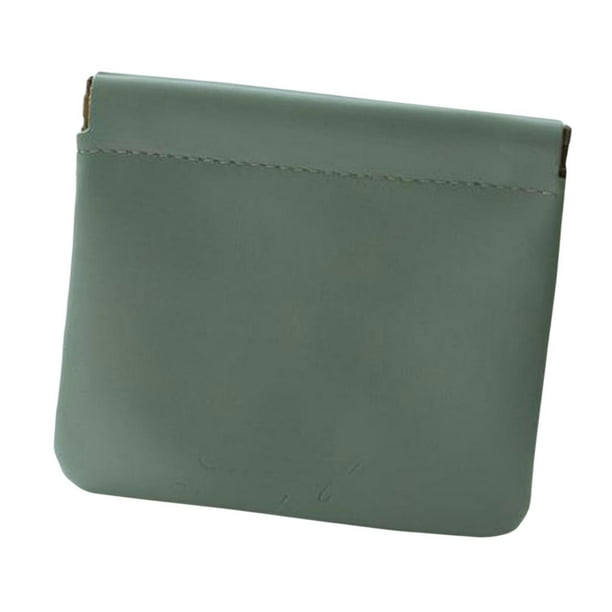 Bolsa de cosméticos de bolsillo portátil para mujer, mini bolsa de almacenamiento de viaje multiusos Verde