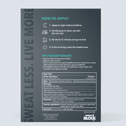 SweatBlock Maximum Clinical Antiperspirant XL Body Wipes