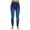 Blue Basic with Pearls, variant on Women's Denim Wash Leggings - Stretchy and Comfortable Skinny Pants (Blue Distressed, X-Small / Small)