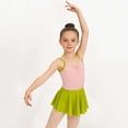 thumbnail image 2 of Virmaxy Solid Color V Neck Sleeveless Camisole Mesh Dress Backless Breathable One Piece Ballet Dance Dress for Practice and Performance, 3-15Y, 2 of 9