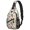 Pioneer Flower Floral Print Pattern-2, variant on Pioneer Flower Floral Print Pattern Sling Backpack, Unisex Hiking Chest Pack with Side Mesh Pockets, Breathable Padded Back Gift Ideas for Travel Shopping Commuting