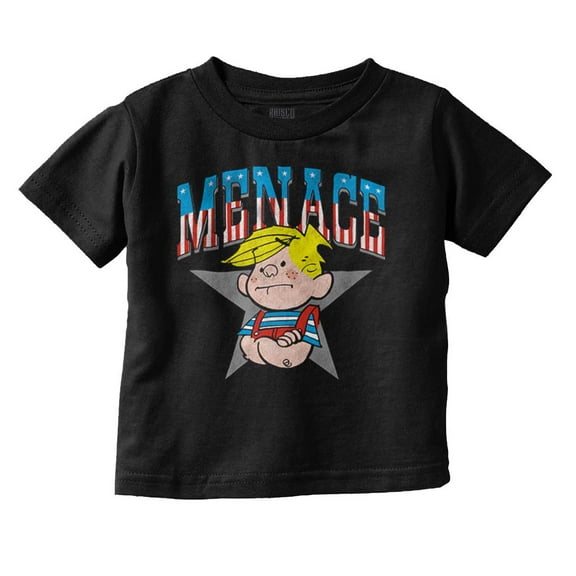 Retro Dennis The Menace American Star Toddler Boy Girl T Shirt Infant Toddler Brisco Brands 4T