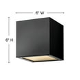 thumbnail image 6 of Hinkley Lighting - Kube - 15W LED Small Outdoor Up/Down Light Wall Lantern in, 6 of 7
