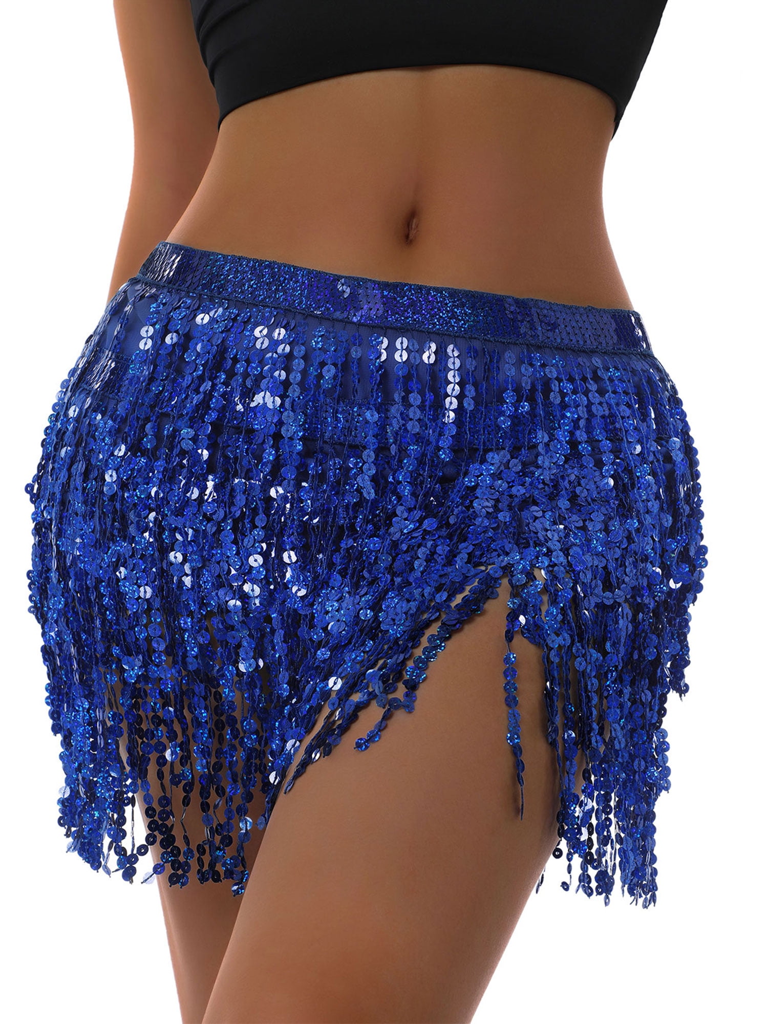 Women's Mini Dress with strap sequined floral elegant shiny