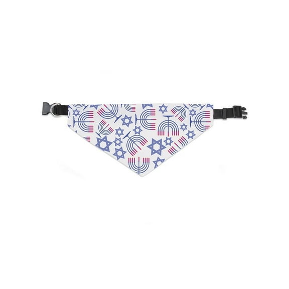 Hanukkah Menora Pastel Pattern Bandana  -Image by Shutterstock,  Small