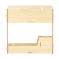 thumbnail image 4 of Soporte De Almacenamiento De Pared Blanco Contenedor De Almacenamiento De Pared Compuesto De Madera Y Plástico De Fácil Instalación seitruly HA026676-03, 4 of 7