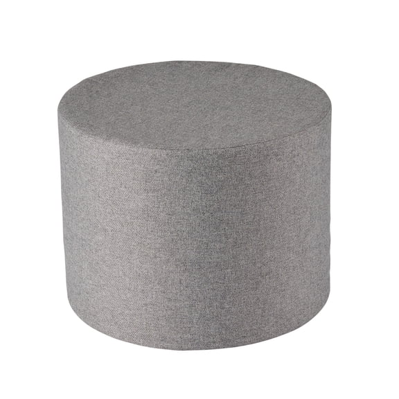 Better Homes & Gardens 20" Round Outdoor Pouf Ottoman, 1-Piece, Grey