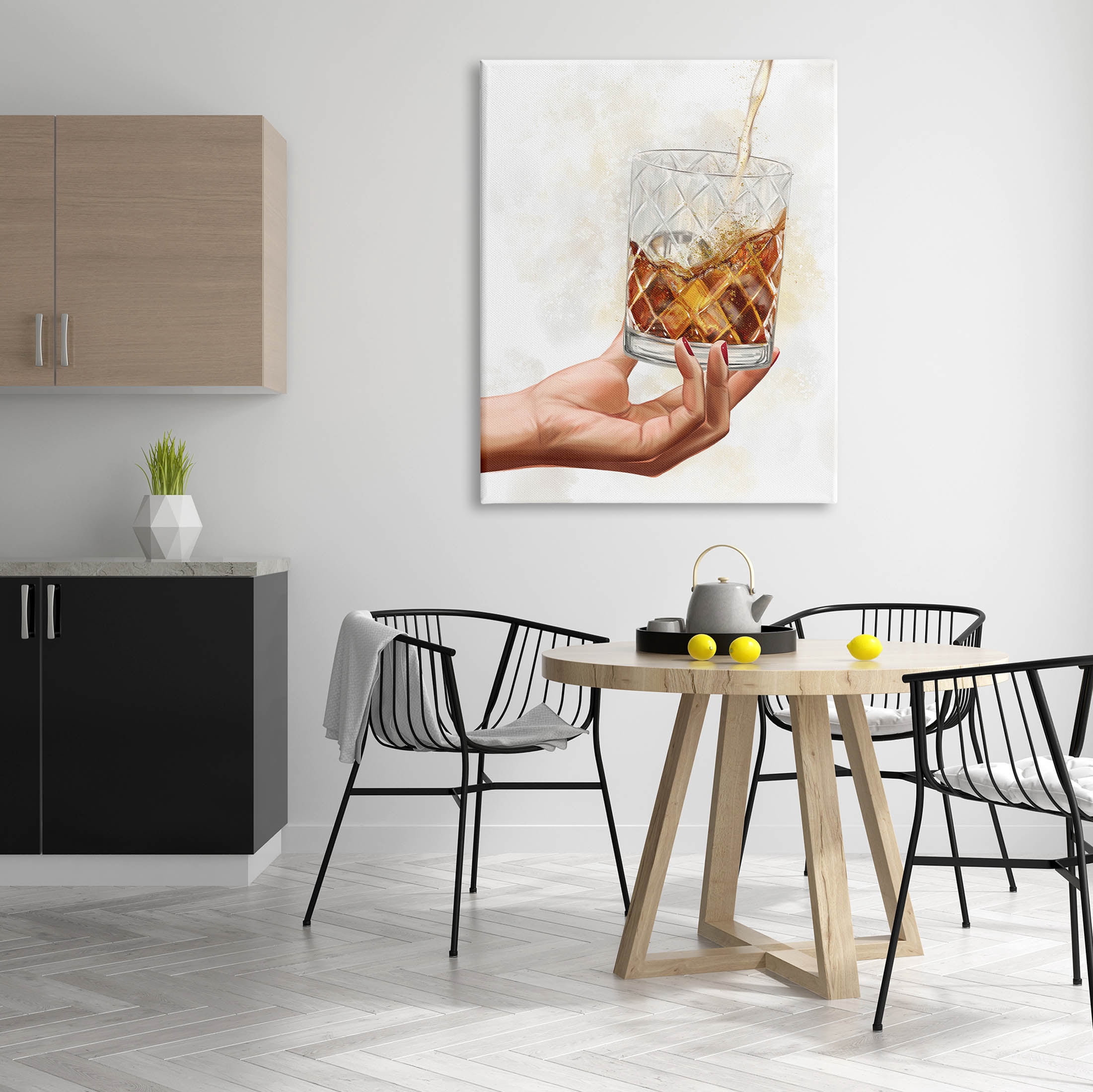 Stupell Industries Pouring Liqueur Glass Beverage Graphic Art Gallery Wrapped Canvas Print Wall Art, Design by Ziwei Li