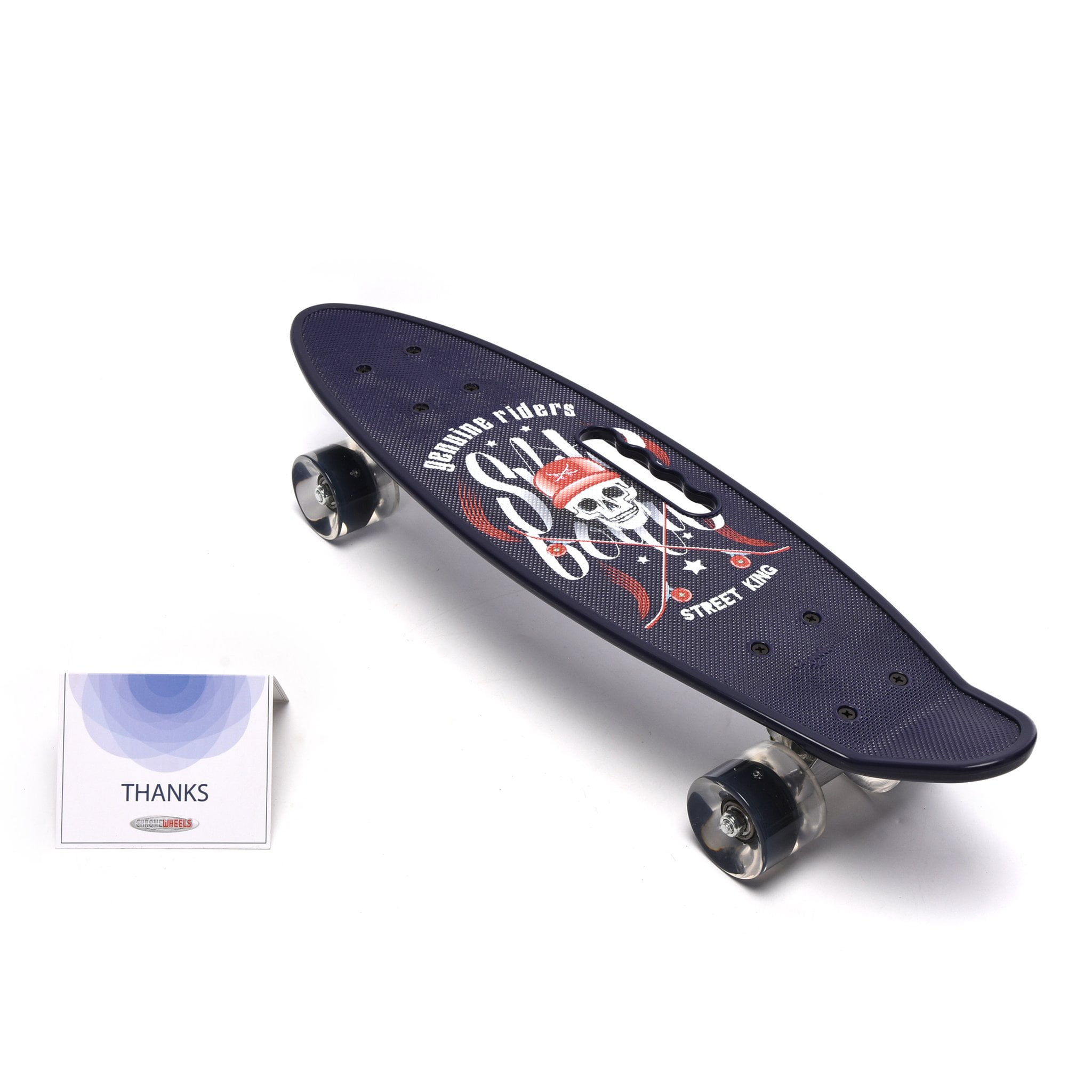 Dankzegging Kerel steenkool Buy Wonder Pruducts Penny Board 27" X 6 With Pu Led Light Colors Wheels,  Skateboard Aluminum Trucks & Hand Grub Slot Black - Walmart.com