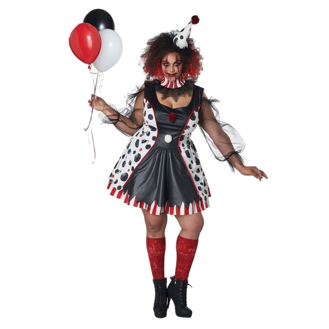 Déguisement de Clown Torsadé pour Femme Grande Taille