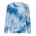 thumbnail image 6 of Bovemsi Womens Sweatshirts Women's Tie Dye Pattern Plus Size Fashion Tops Long Sleeved Fall Fashion Outfits 2025 Clothes, 6 of 9