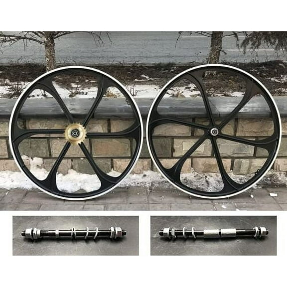 DONSP1986 29"/700C Alum Mag Wheels Set Rims 100x135MM &Flywheel-Motorized Bicycle