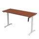 thumbnail image 3 of Escritorio de Altura Ajustable Randu Manual Base Blanca Tablero 150x60 25mm Madera Obscura, 3 of 6