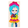 thumbnail image 2 of figatia Colorful Wood 3D Puzzle Preschool Shape Color Early Educational Teaching Girl, 2 of 9