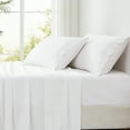 thumbnail image 2 of Lush Decor Coastal Chic Scalloped Edge Cotton Sheet Set 4 Piece Set Queen White - White Sheets - Scallop Trim - Bed Sheets - Coastal Decor, 2 of 9