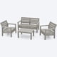 thumbnail image 4 of Juego de Muebles para Jardín, Set 4 Piezas, Sofá Doble, 2 Sillones y Mesa de Centro, Plástico Resistente RIMAX, 4 of 10