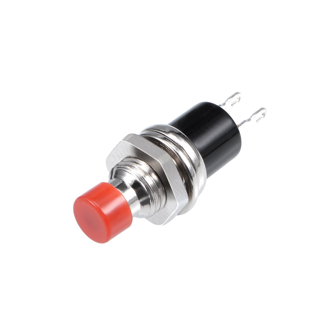 10Pcs AC250V 1A 2Pin SPST NO 7mm Mounting Mini Momentary Push Button Switch Red