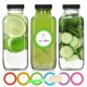 thumbnail image 1 of Botellas de jugo de vidrio STARSIDE 360 ml con tapas, paquete de 3, 1 of 8