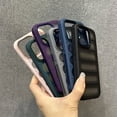 thumbnail image 3 of Luxury Dissipate Heat Phone Case for iPhone 11 12 13 14 15 16 Pro Max Plus Matte Shockproof Bumper Back Cases Cover (GRAY,For iPhone 16Pro), 3 of 6