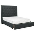 thumbnail image 3 of Pemberly Row Fabric California King Bed with Storage Drawers in Gray, 3 of 11