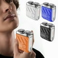 thumbnail image 1 of HLONK Men Electric Shaver  IPX7 Waterproof Rechargeable Mini Travel Rotary Razor Portable Hair Beard Trimmer, 1 of 8
