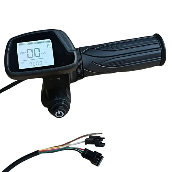 GJX 5 Pin Hall Throttle with LCD Display for 48V Electric Bike Ebike Scooter