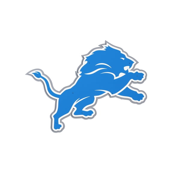 Detroit Lions 23" Layered Metal Wall Art Sign
